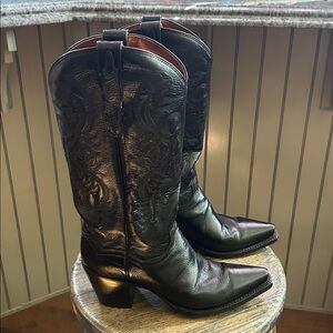 Dan Post Women’s Maria Black Cowboy Boots Size 8M
